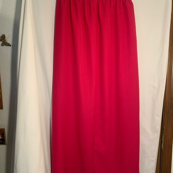 WOMENS LARGE-XLG?? 2 PIECE DARK PINK NANCY NEIL PEARL BUTTON FRONT FORMAL DRESS - Picture 8 of 10
